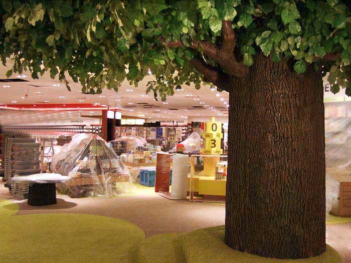 仿真树包柱子近几年在室内装饰中很受欢迎