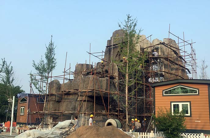 水泥假山制作工艺及新经验－北京淡水河谷谈水泥假山