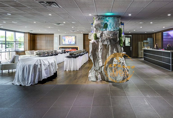 上海东方明珠塑石假山包柱子－北京淡水河谷塑石假山厂家