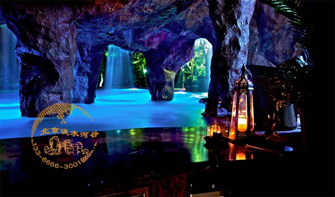 安徽九华山别墅塑石假山制作－私家庭院塑石假山制作