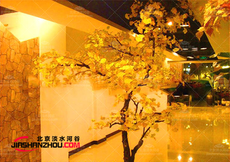 仿真树银杏树国外也有了案例-效果宛如翩翩起舞的秋天灵