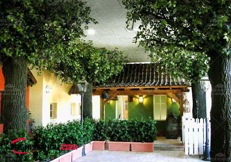 白橡木仿真树品质杠杠的造型美美的使用起来舒心