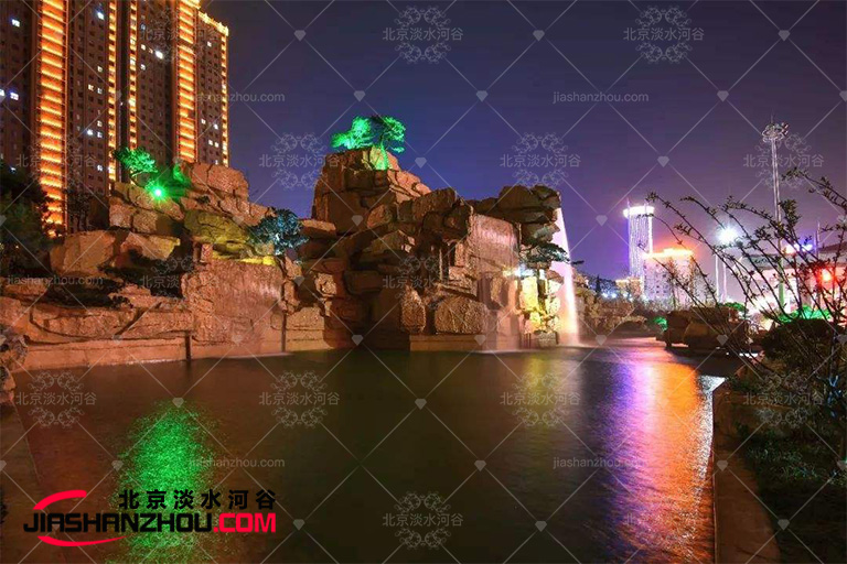 室内塑石假山制作使上海和平饭店的美有层次