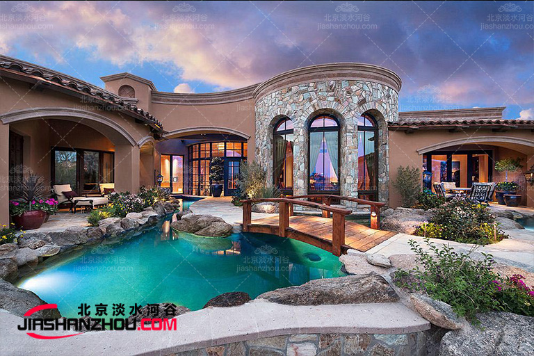 莫干山白色香墅VILLA BLANCHE创意塑石假山画廊