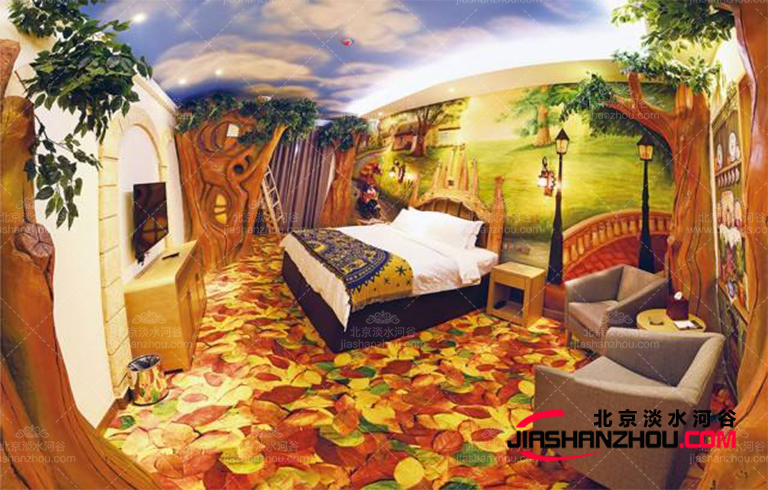 定制室内仿真树花园设计如何处理水泥制成假根表面