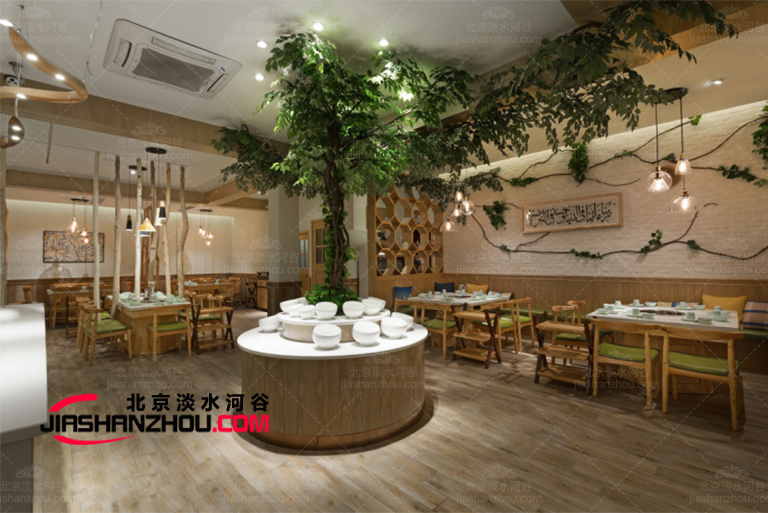 d拜绿色星球仿真树打造绿色生态园