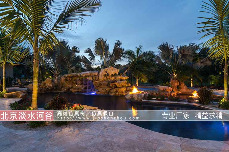 5张假山流水景观图片展示这边效果好