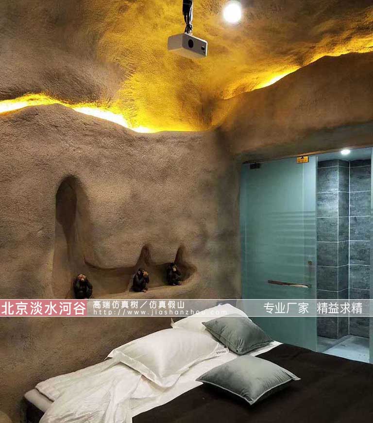 洞穴酒店不管是前台大厅还是后院环境都需要考虑周到