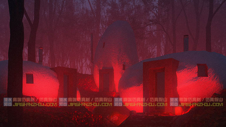 卵石型的房间是山区自然山洞民宿的好选择