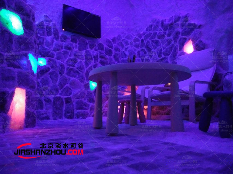 养生纯天然玫瑰矿盐全盐汗蒸盐疗房健康