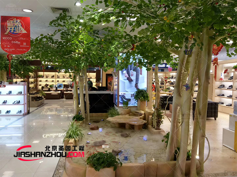 运用人造仿真树装饰的空间效果如此浪漫