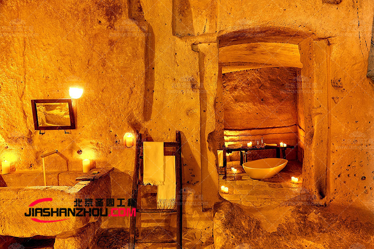 广州卡丽皇家酒店人造洞穴卫浴情侣共浴浪漫选