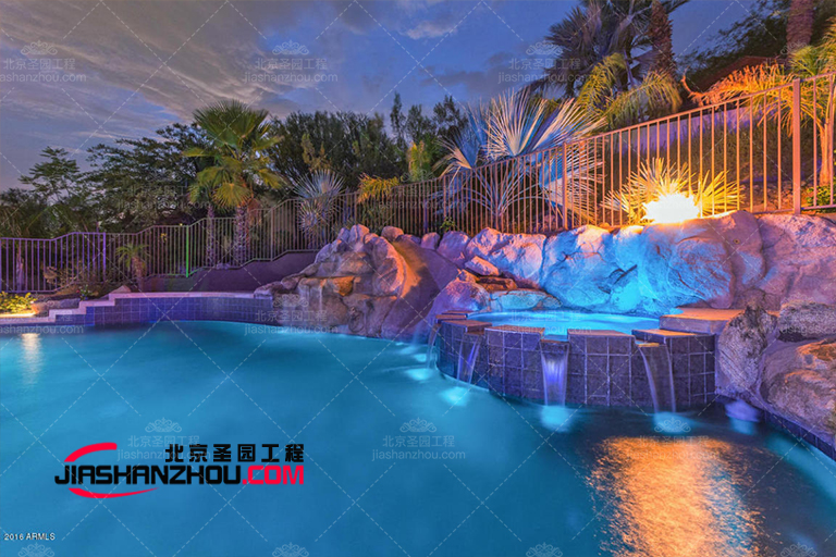 奇石假山室外塑石假山火坑设计就找厂家