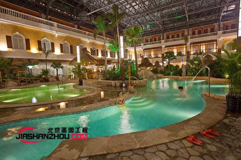 中南世纪城人工TCP塑石假山驳岸工程完工