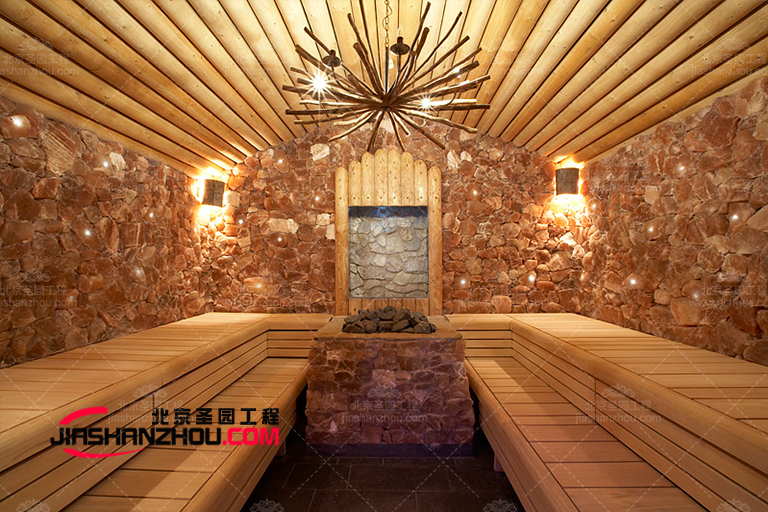 北京厂家的现代盐浴盐疗汗蒸房设计