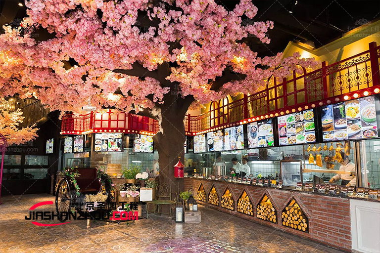 仿真树花树如今在别墅住宅环境中为常见了