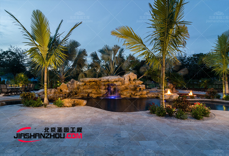 湛江新湖仙林翠谷别墅区仿真树景观赏心悦目