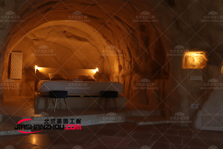 令人惊叹的仿真盐洞酒店室内外颜色创意设计