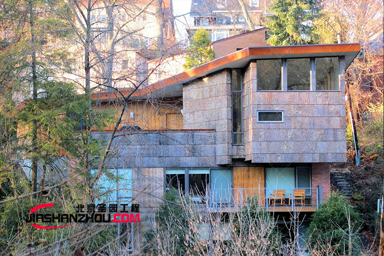 波西米亚f 格美丽的法式酒店仿真树皮瓦墙面装饰