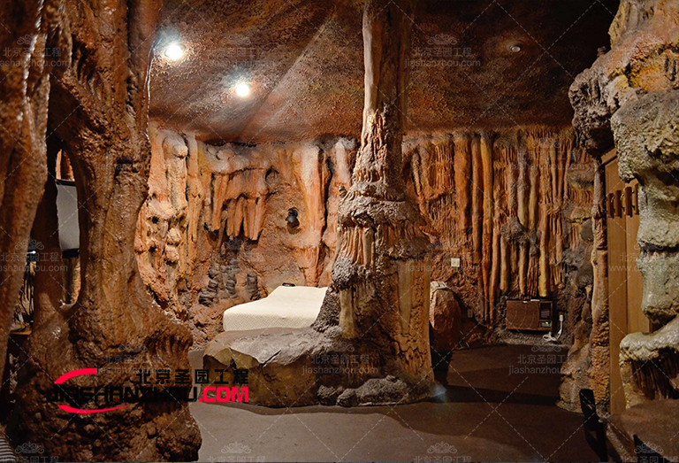 人造岩洞客栈装饰元素表达多时尚和个性