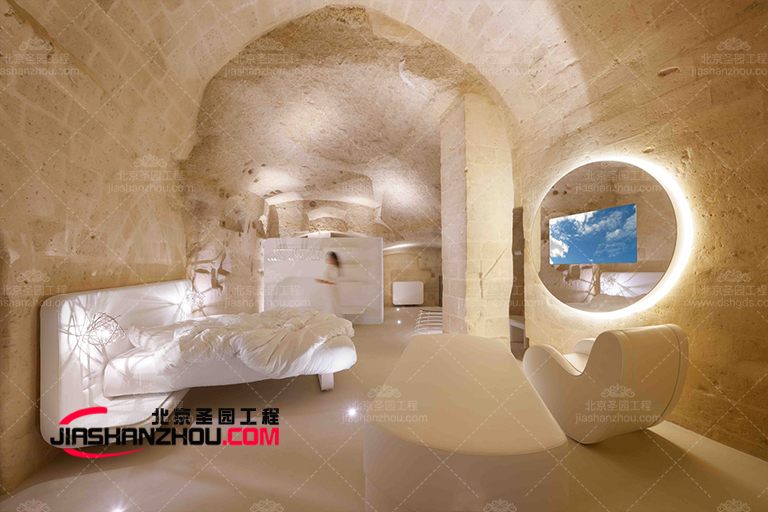 别墅洞穴豪宅室内外空间的布局是心规划的