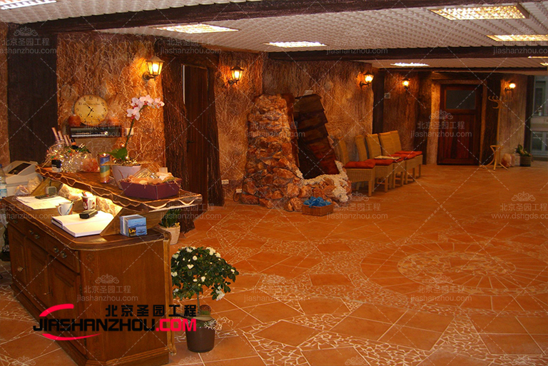 北京厂家华丽豪华的法国f 格仿真盐洞酒店设计画廊