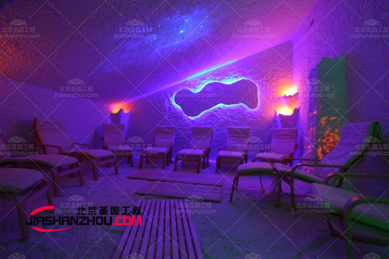 北京圣园紫色盐洞盐疗汗蒸房创意画廊以获取更多设计灵感