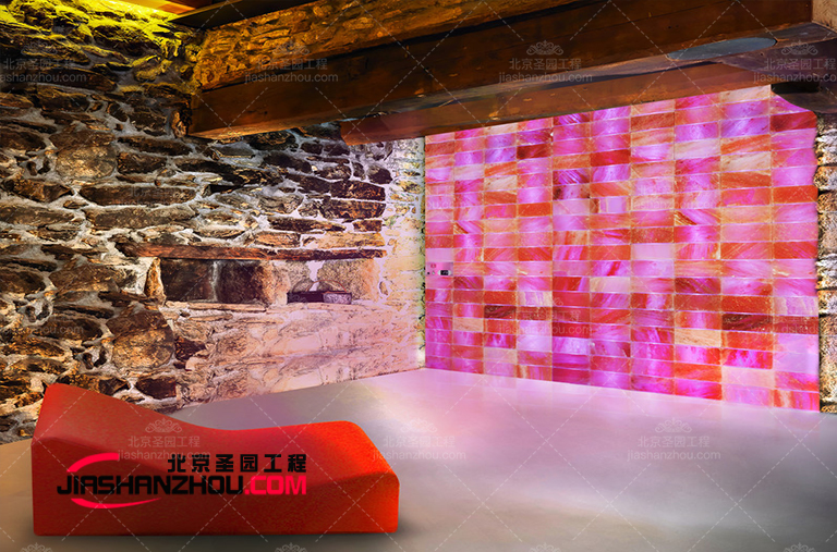 如何利用颜色为创意和灵感创造迷人的盐洞汗蒸盐疗房设计