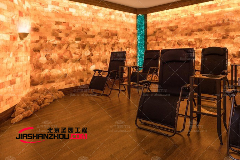 豪华仿真盐洞汗蒸房从古代室内设计f 格中汲取灵感