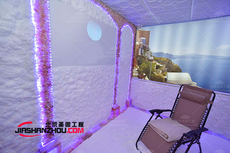 专业安装仿真洞穴式主题盐疗房\酒店会所中心盐疗房湿蒸房