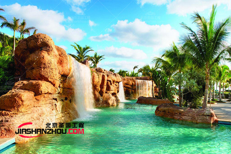 山东TCP塑石假山水池景观制作 承接大型塑石假山水景工程