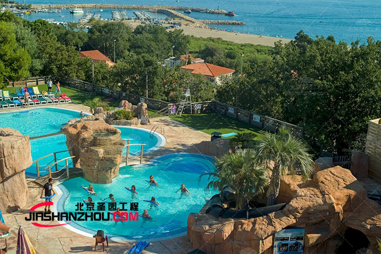 GRC塑石假山水池景观设计上海20年生产施工经验厂家