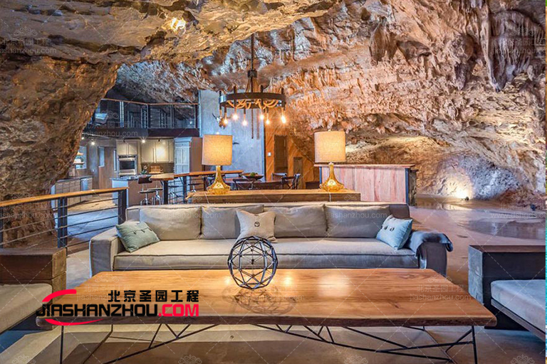 仿真山洞客栈无与伦比的舒适度柔软度增强了良好的体验感