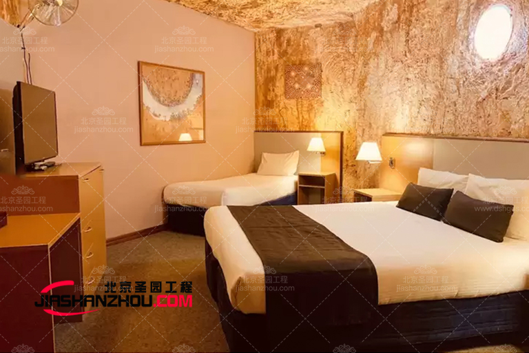 人造水泥仿真洞穴酒店尝试新型酒店装修设计