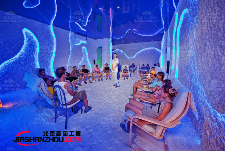 经济实惠的仿自然主题汗蒸房盐洞内饰装饰就在北京厂家