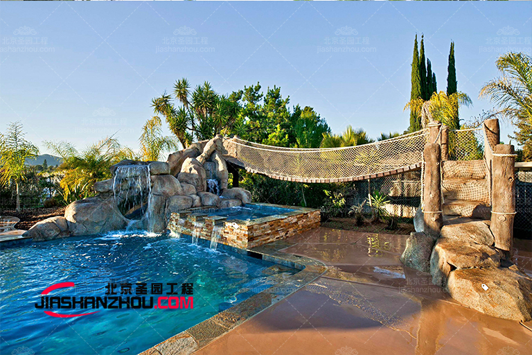 河南grc塑石假山瀑布水景20年厂家 寿命长耐腐蚀