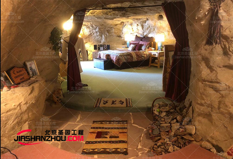 河南人工别墅洞穴豪宅装饰技巧给人一种更悠闲的感觉