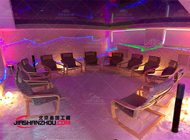房创造一个具有凝聚力的仿真盐洞SPA盐疗室内设计