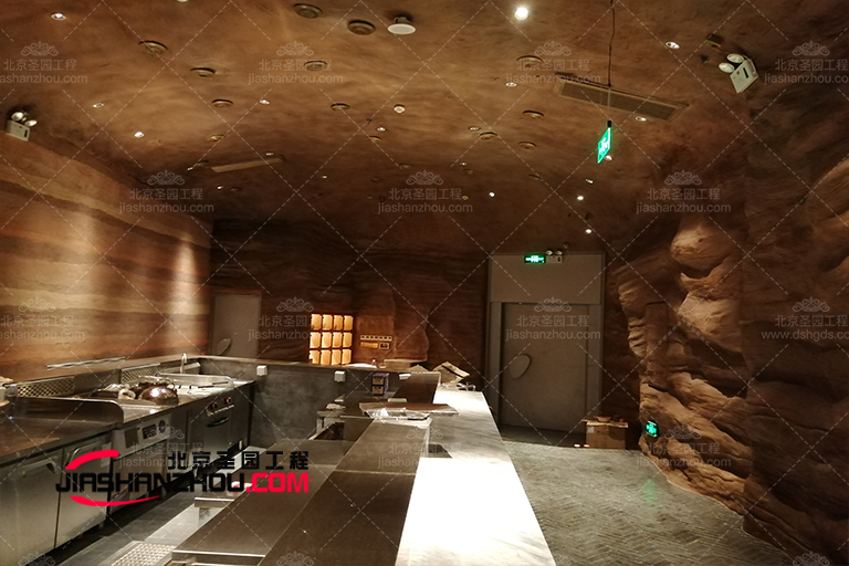 优雅魅力的仿古岩洞茶餐厅制作设计元素以及制作原则