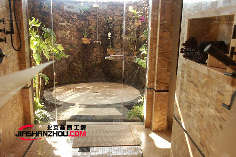 北京厂家安装仿古窑洞主题酒店洞穴浴室的施工步骤过程