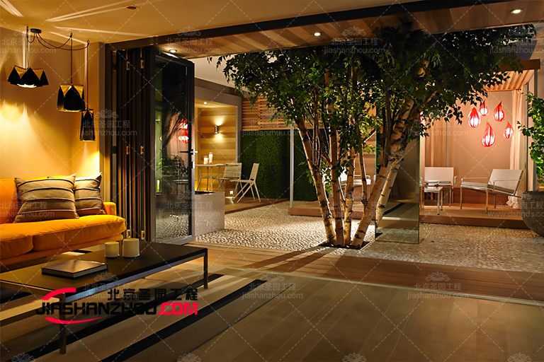 昌平餐厅仿真树 室内空间装饰水泥假树 北京厂家人造景观树