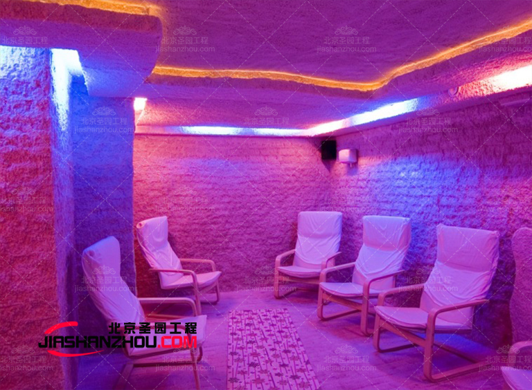 具设计感和吸引力的仿自然山洞盐疗房美图欣赏