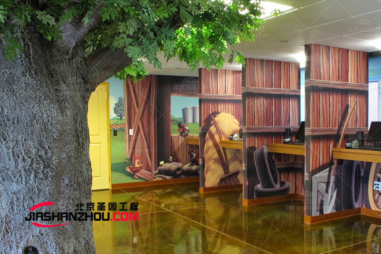 室内外绿色魅力的完美补充就用人造仿真树景观树