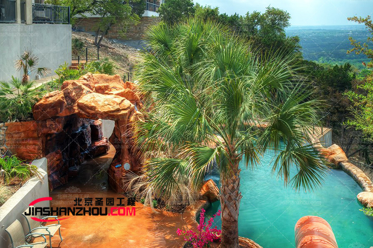 水泥雕刻式塑石假山 景区GF喷浆直塑空心体人造假山石