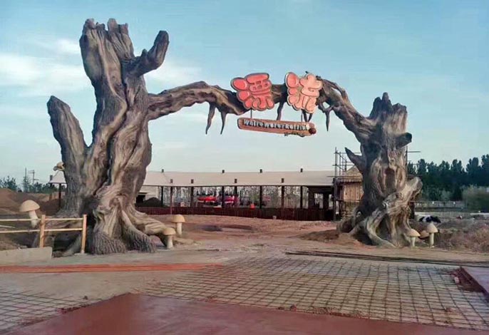 介绍下生态园大门的制造过程希望能帮助你