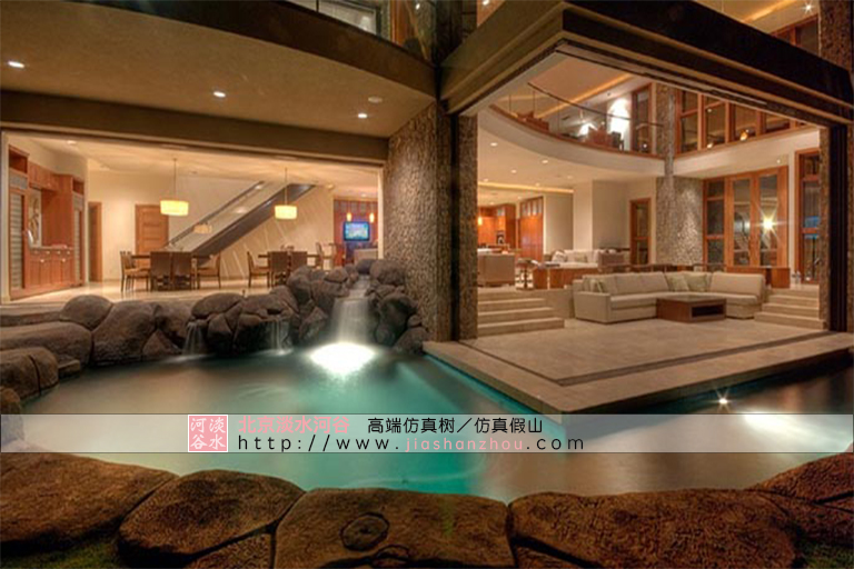 仿真水泥假山适合安装在哪些地方？