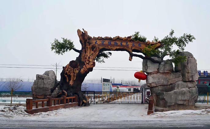 生态园大门对游乐园起到了画龙点睛的作用