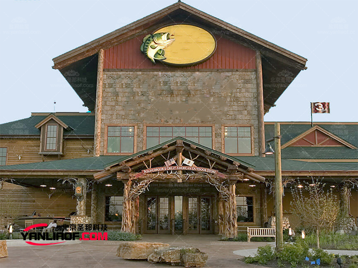 中国有特色的民俗酒店仿真树皮酒店超赞