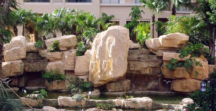 江浙水泥塑型假山 塑石假山雕塑形态逼真 栩栩如生