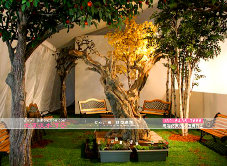 北京厂家关于仿真树室内装饰树摆放建议